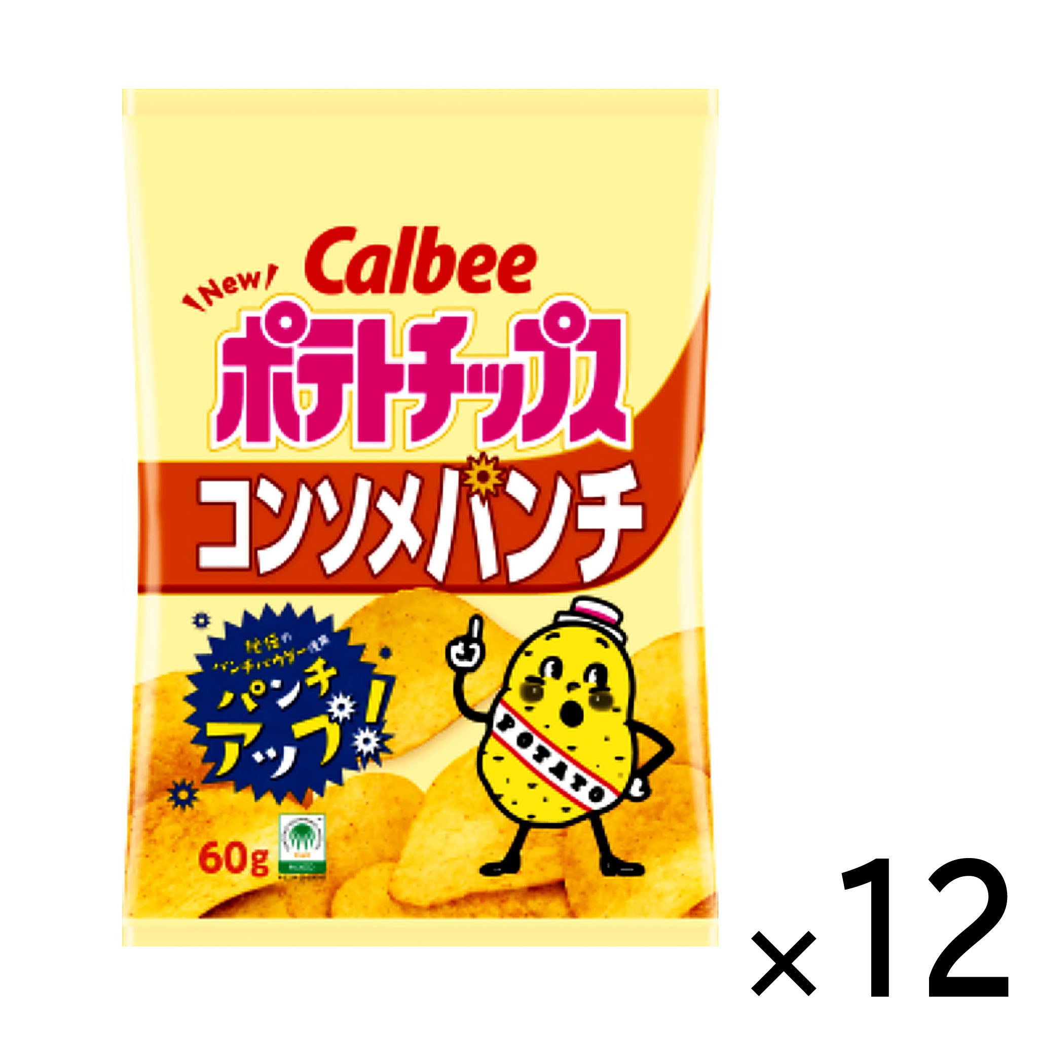 Calbee Potato Chips Consomme Punch (12-pack)